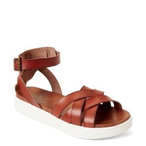 MIA valarie cognac faux leather sandals